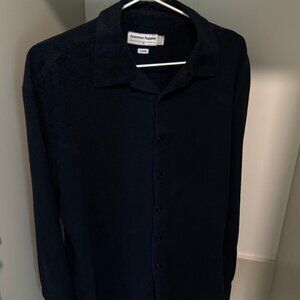 Medium Classic American Apparel Flannel Navy